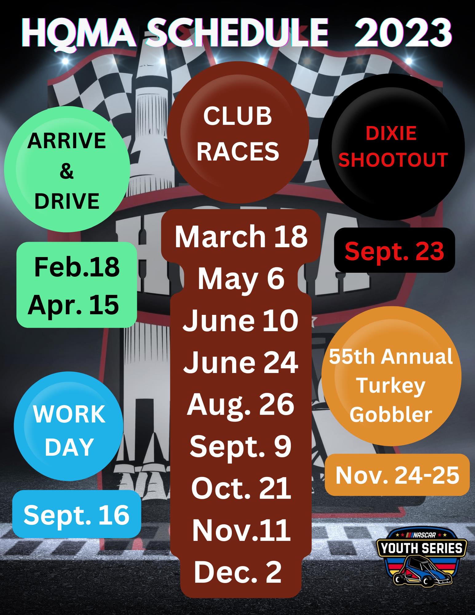 HQMA Race Schedule 2023